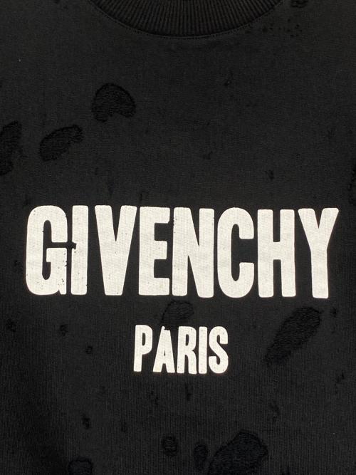 GIVENCHY（ジバンシィ）GIVENCHY (ジバンシィ) givenchy Destroyed Sweatshirts ブラック サイズ:Lの古着・服飾アイテム