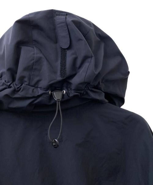 DRAWER（ドゥロワー）DRAWER (ドゥロワー) ノーカラー タフタ ギャザー スリーブ コート ネイビー サイズ:36の古着・服飾アイテム
