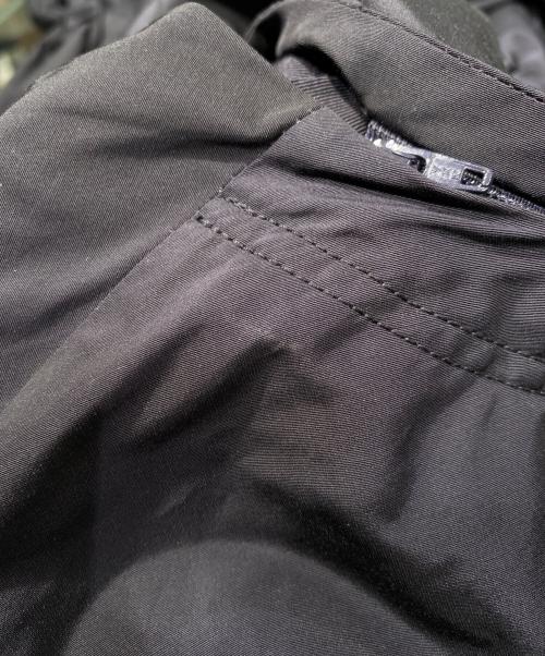 DRAWER（ドゥロワー）DRAWER (ドゥロワー) ノーカラー タフタ ギャザー スリーブ コート ネイビー サイズ:36の古着・服飾アイテム