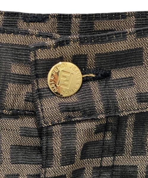 FENDI（フェンディ）FENDI (フェンディ) ズッカ柄 コクーンスカート ブラウン サイズ:42の古着・服飾アイテム