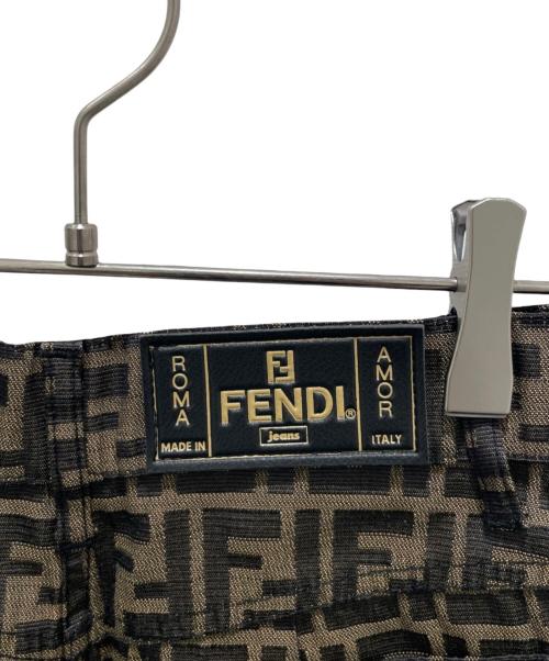 FENDI（フェンディ）FENDI (フェンディ) ズッカ柄 コクーンスカート ブラウン サイズ:42の古着・服飾アイテム