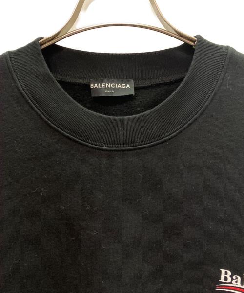 BALENCIAGA（バレンシアガ）BALENCIAGA (バレンシアガ) コットン スモールキャンペーン ロゴ スウェット ブラック サイズ:xsの古着・服飾アイテム