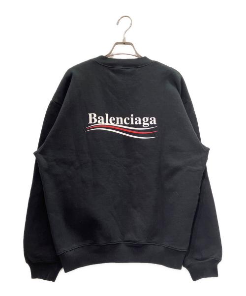 BALENCIAGA（バレンシアガ）BALENCIAGA (バレンシアガ) コットン スモールキャンペーン ロゴ スウェット ブラック サイズ:xsの古着・服飾アイテム