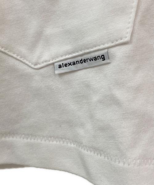 ALEXANDER WANG（アレキサンダー・ワン）ALEXANDER WANG (アレキサンダー・ワン) ショート丈半袖カットソー ホワイト サイズ:XSの古着・服飾アイテム
