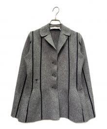Christian Dior（クリスチャン ディオール）の古着「パイピング デザインジャケット」｜グレー