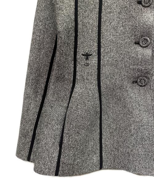 Christian Dior（クリスチャン ディオール）Christian Dior (クリスチャン ディオール) パイピング デザインジャケット グレー サイズ:38の古着・服飾アイテム