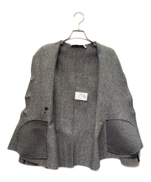 Christian Dior（クリスチャン ディオール）Christian Dior (クリスチャン ディオール) パイピング デザインジャケット グレー サイズ:38の古着・服飾アイテム