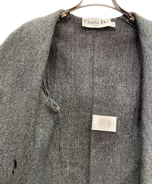Christian Dior（クリスチャン ディオール）Christian Dior (クリスチャン ディオール) パイピング デザインジャケット グレー サイズ:38の古着・服飾アイテム