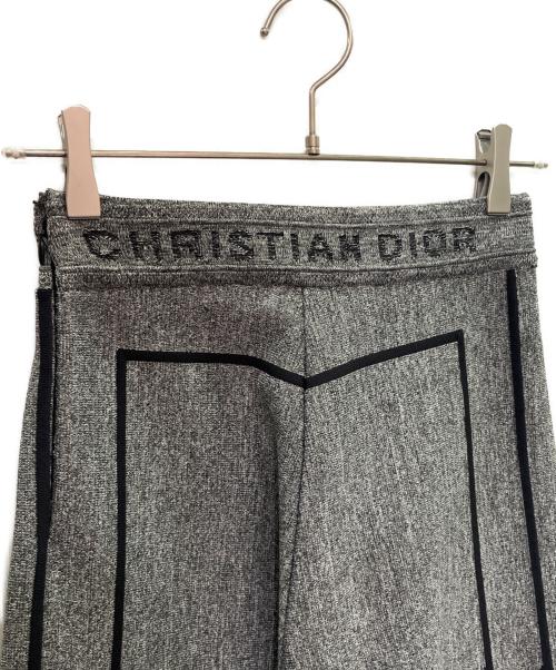 Christian Dior（クリスチャン ディオール）Christian Dior (クリスチャン ディオール) パイピング デザインパンツ グレー サイズ:38の古着・服飾アイテム