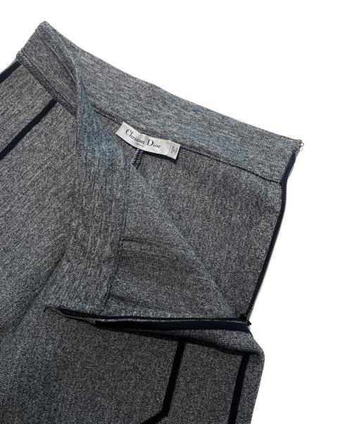 Christian Dior（クリスチャン ディオール）Christian Dior (クリスチャン ディオール) パイピング デザインパンツ グレー サイズ:38の古着・服飾アイテム