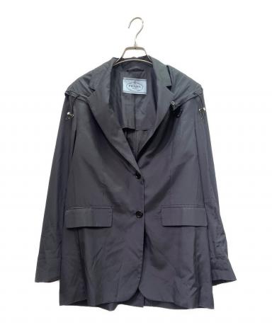 中古・古着通販】PRADA (プラダ) ナイロンジャケット ネイビー サイズ