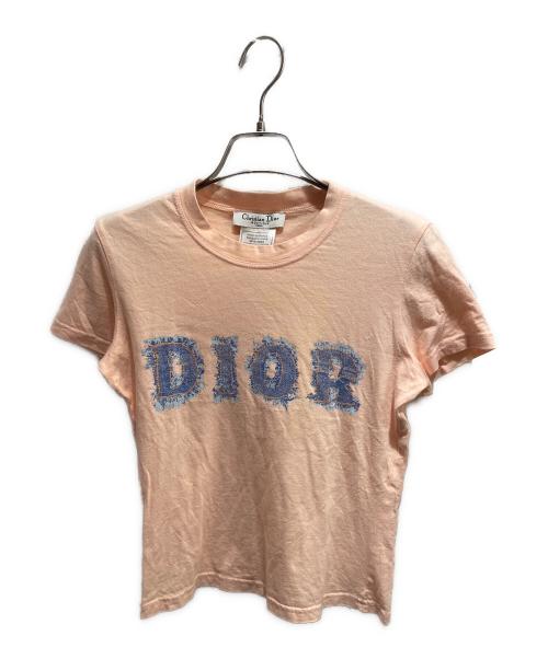 Christian Dior（クリスチャン ディオール）Christian Dior (クリスチャン ディオール) ロゴ半袖Tシャツ オレンジ サイズ:38の古着・服飾アイテム