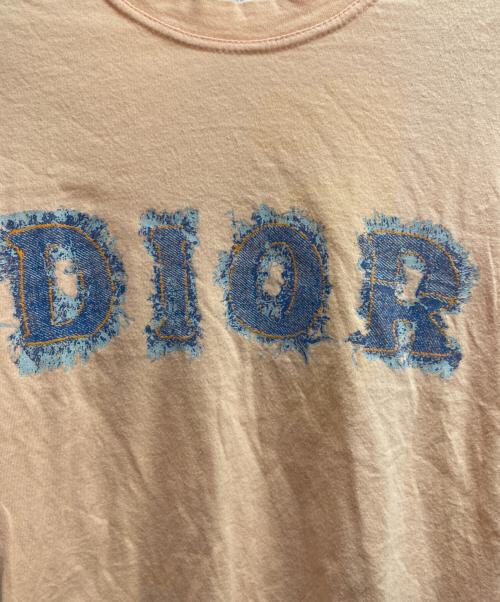 Christian Dior（クリスチャン ディオール）Christian Dior (クリスチャン ディオール) ロゴ半袖Tシャツ オレンジ サイズ:38の古着・服飾アイテム