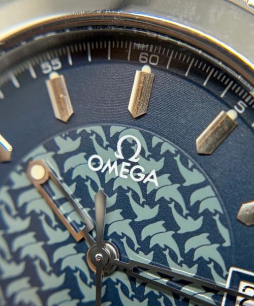 OMEGA（オメガ）OMEGA (オメガ) シーマスター ジャックマイヨール Ref:2500.80 ブルードルフィン文字盤 サイズ:36mm/16cmの古着・服飾アイテム