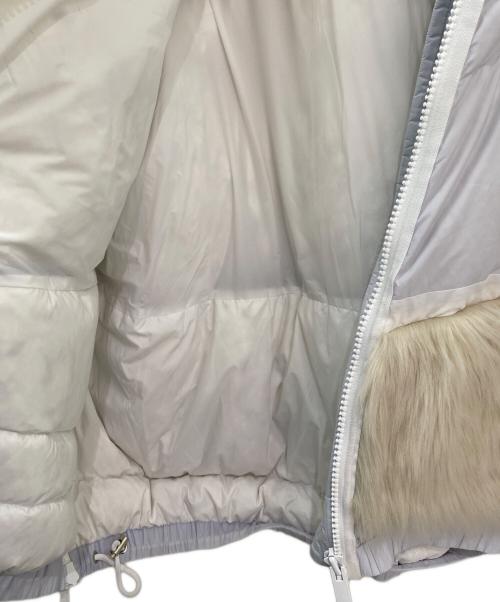 NIKE（ナイキ）NIKE (ナイキ) sacai (サカイ) ファー切替ダウンジャケット ホワイト サイズ:Lの古着・服飾アイテム