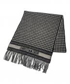 Christian Diorクリスチャン ディオール）の古着「30モンテーニュ マフラー/Dior 30 Montaigne Scarf/35MON201I001」｜ブラック×グレー
