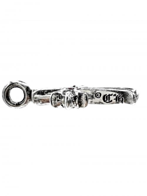 CHROME HEARTS（クロムハーツ）CHROME HEARTS (クロムハーツ) TNY CRSF P SAP タイニークロスファット PAVEピンクサファイア シルバー サイズ:TNY/タイニーの古着・服飾アイテム