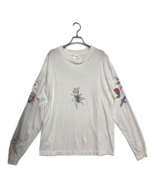 SAINT MICHAEL（セントマイケル）SAINT MICHAEL (セントマイケル) Dr.Woo  TATOO DW_LS TEE ホワイト サイズ:Lの古着・服飾アイテム