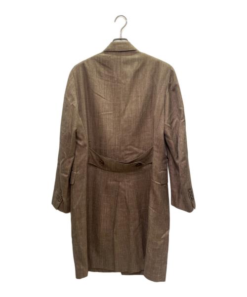 CARUSO（カルーゾ）CARUSO (カルーゾ) ウールシルクバタフライコート ブラウン サイズ:46の古着・服飾アイテム