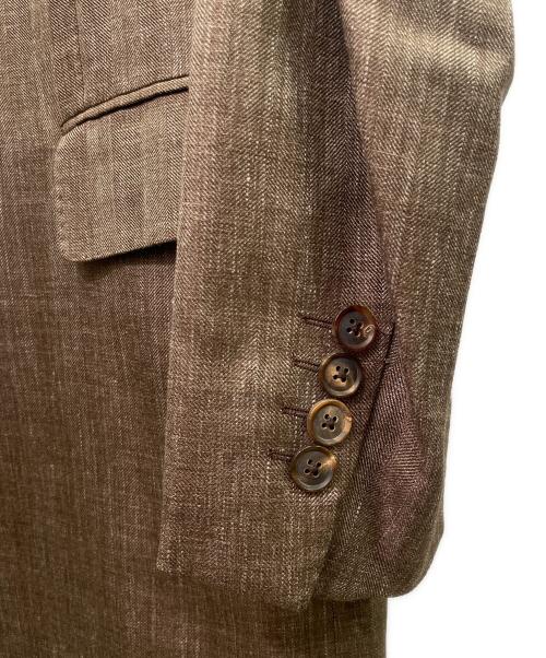 CARUSO（カルーゾ）CARUSO (カルーゾ) ウールシルクバタフライコート ブラウン サイズ:46の古着・服飾アイテム