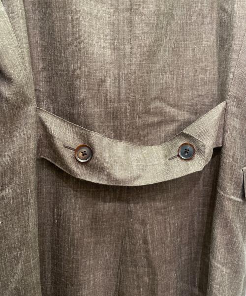 CARUSO（カルーゾ）CARUSO (カルーゾ) ウールシルクバタフライコート ブラウン サイズ:46の古着・服飾アイテム