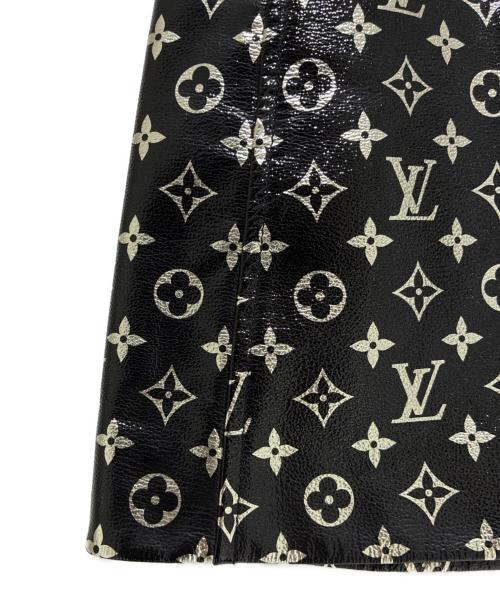 LOUIS VUITTON（ルイ ヴィトン）LOUIS VUITTON (ルイ ヴィトン) 19AW レザーモノグラム ミニスカート ブラック サイズ:34の古着・服飾アイテム