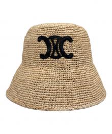 CELINE（セリーヌ）の古着「Triomphe Bucket Hat トリオンバケットハット/2AUP7517Q」｜ナチュラル