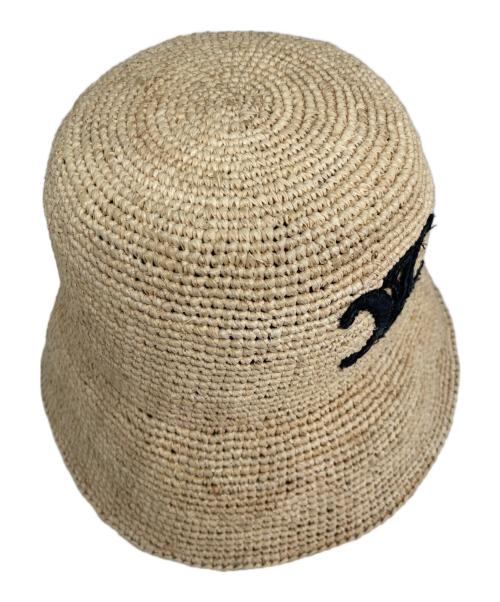 CELINE（セリーヌ）CELINE (セリーヌ) Triomphe Bucket Hat トリオンバケットハット/2AUP7517Q ナチュラルの古着・服飾アイテム