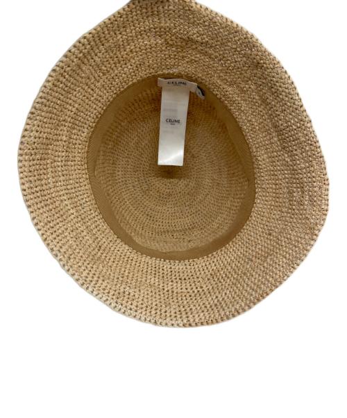 CELINE（セリーヌ）CELINE (セリーヌ) Triomphe Bucket Hat トリオンバケットハット/2AUP7517Q ナチュラルの古着・服飾アイテム
