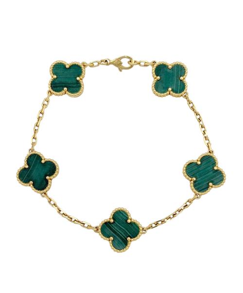 VAN CLEEF & ARPELS（ヴァンクリーフ＆アーペル）VAN CLEEF & ARPELS (ヴァンクリーフ＆アーペル) Vintage Alhambra bracelet, 5 motifs ヴィンテージ アルハンブラ ブレスレット、5モチーフ サイズ:ヴィンテージ/18cmの古着・服飾アイテム
