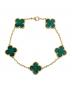 VAN CLEEF & ARPELS (ヴァンクリーフ＆アーペル) Vintage Alhambra bracelet, 5 motifs ヴィンテージ アルハンブラ ブレスレット、5モチーフ サイズ:ヴィンテージ/18cm：750000円