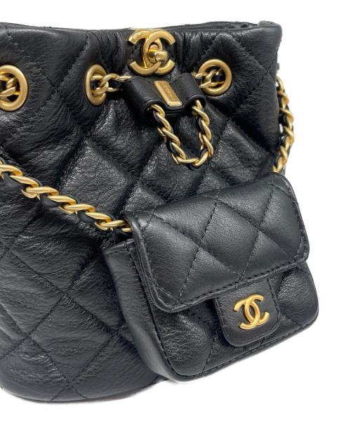 CHANEL（シャネル）CHANEL (シャネル) マトラッセ ミニバッグパック ブラックの古着・服飾アイテム