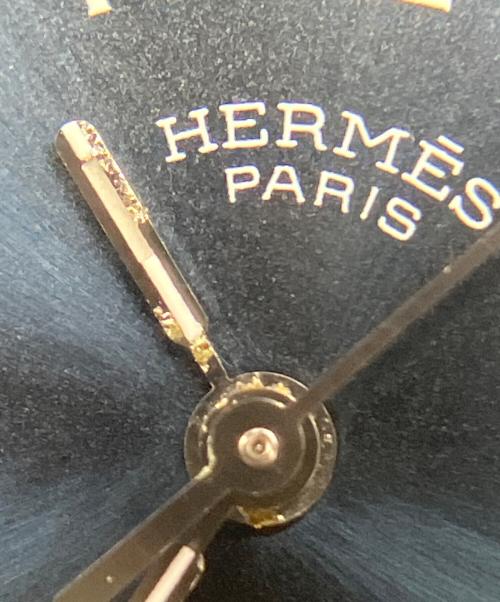 HERMES（エルメス）HERMES (エルメス) Clipper クリッパー Ref:CL4.210 ブルー文字盤 サイズ:14㎝/24mmの古着・服飾アイテム