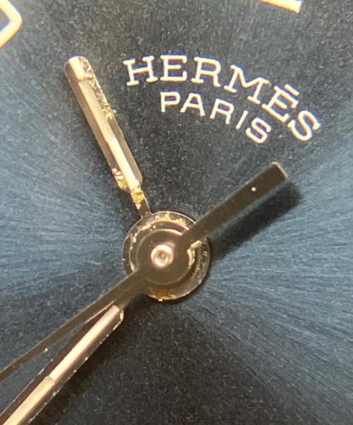 HERMES（エルメス）HERMES (エルメス) Clipper クリッパー Ref:CL4.210 ブルー文字盤 サイズ:14㎝/24mmの古着・服飾アイテム