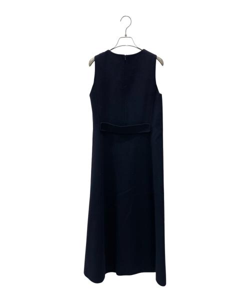 'S Max Mara（エスマックスマーラ）'S Max Mara (エスマックスマーラ) ウールノースリーブワンピース ネイビー サイズ:36の古着・服飾アイテム