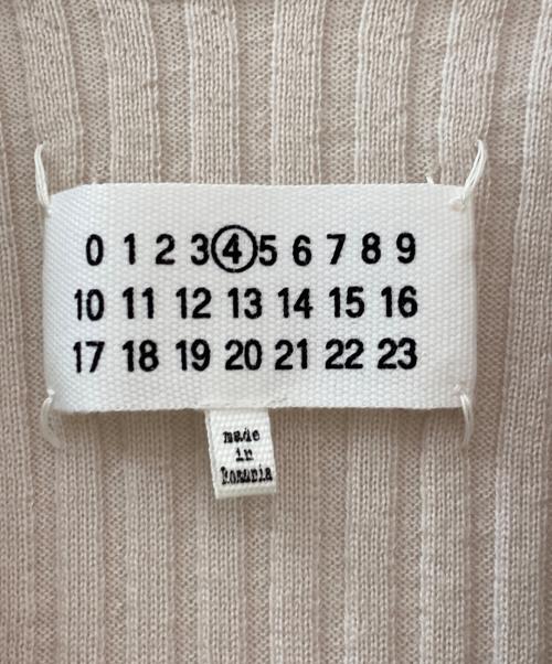 Martin Margiela4（マルタンマルジェラ 4）Martin Margiela4 (マルタンマルジェラ 4) Vネックリブニット アイボリー サイズ:SWの古着・服飾アイテム