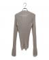 Martin Margiela4 (マルタンマルジェラ 4) Vネックリブニット アイボリー サイズ:SW：18000円