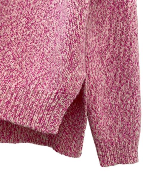 DRAWER（ドゥロワー）DRAWER (ドゥロワー) 5Gウールカシミヤ天竺編みニット ピンク サイズ:1の古着・服飾アイテム