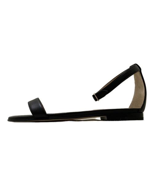 Manolo Blahnik（マノロ ブラニク）Manolo Blahnik (マノロブラニク) アンクルストラップサンダル ブラック サイズ:36 1/2の古着・服飾アイテム