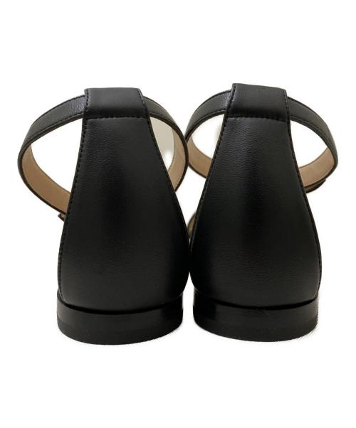 Manolo Blahnik（マノロ ブラニク）Manolo Blahnik (マノロブラニク) アンクルストラップサンダル ブラック サイズ:36 1/2の古着・服飾アイテム
