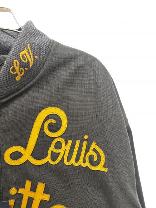 LOUIS VUITTON（ルイ ヴィトン）LOUIS VUITTON (ルイ ヴィトン) ミックスキャンバスレザーボンバー イエロー×グレー サイズ:58の古着・服飾アイテム