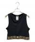 VERSACE（ヴェルサーチ）の古着「Greca Border cropped tank top」｜ブラック
