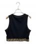 VERSACE (ヴェルサーチ) Greca Border cropped tank top ブラック サイズ:5：17000円