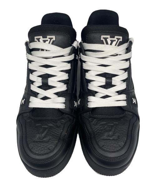 LOUIS VUITTON（ルイ ヴィトン）LOUIS VUITTON (ルイ ヴィトン) LVトレイナーライン/LV Trainer Sneakers/LX1203 ブラック サイズ:7 1/2の古着・服飾アイテム