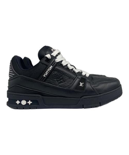 LOUIS VUITTON（ルイ ヴィトン）LOUIS VUITTON (ルイ ヴィトン) LVトレイナーライン/LV Trainer Sneakers/LX1203 ブラック サイズ:7 1/2の古着・服飾アイテム