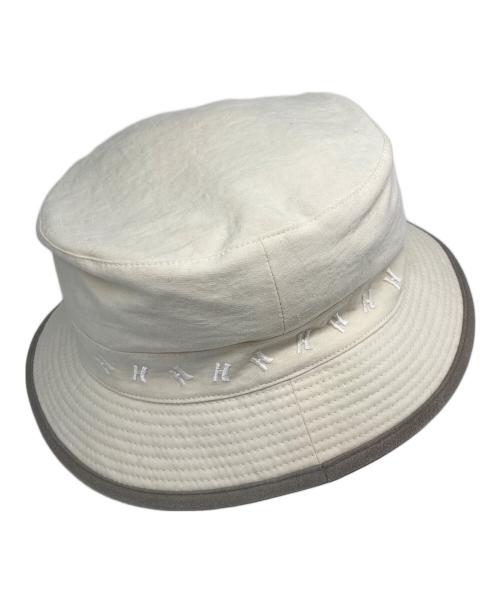 HERMES（エルメス）HERMES (エルメス) H Logo Tape Hat Hロゴテープハット アイボリー サイズ:59 未使用品の古着・服飾アイテム