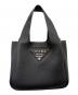 PRADA（プラダ）の古着「Vitello Daino Leather Handbag ヴィッテロダイノ ハンドバッグ/1BA349」｜ブラック