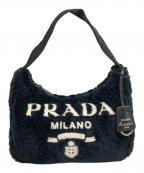 PRADAプラダ）の古着「Re-Edition 2000 Mini Bag リエディション 2000 ミニバッグ/1NE515」｜ネイビー×ホワイト