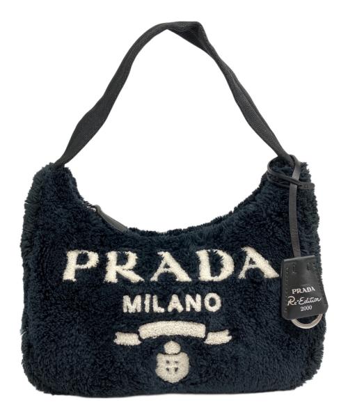 PRADA（プラダ）PRADA (プラダ) Re-Edition 2000 Mini Bag リエディション 2000 ミニバッグ/1NE515 ネイビー×ホワイト サイズ:ミニ/miniの古着・服飾アイテム