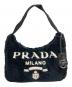 PRADA（プラダ）の古着「Re-Edition 2000 Mini Bag リエディション 2000 ミニバッグ/1NE515」｜ネイビー×ホワイト
